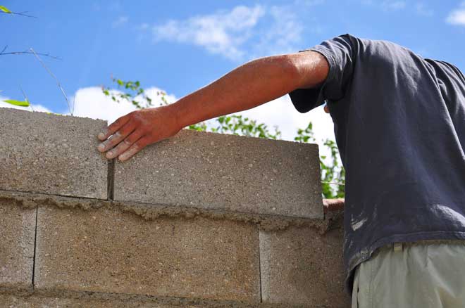 How to wiring up a concrete block house