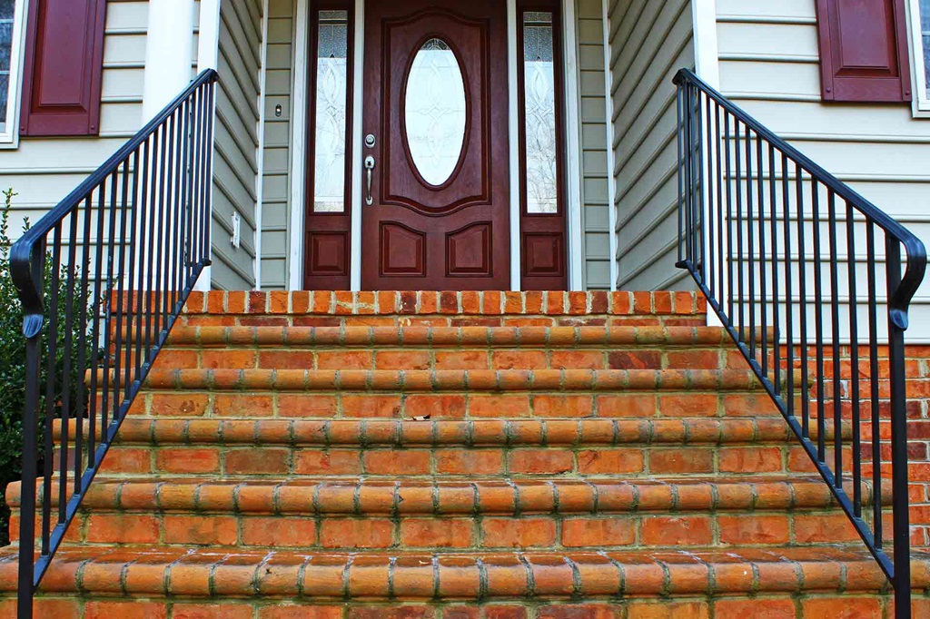 Front Porch Brick Steps