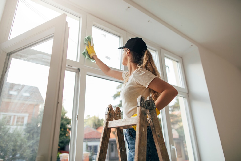 What is the best way to clean windows without streaking?