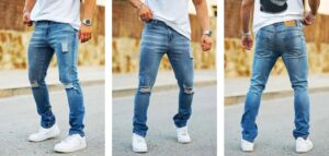 What color goes well with light blue jeans