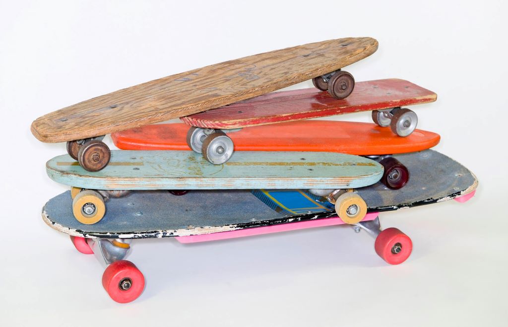 What is the history of the vintage skateboard