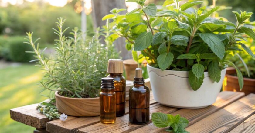 Using Essential Oils Like Peppermint and Rosemary for Flea Beetle Control